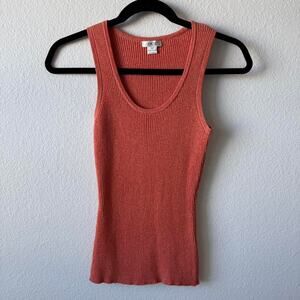 Vintage orange and gold ribbed